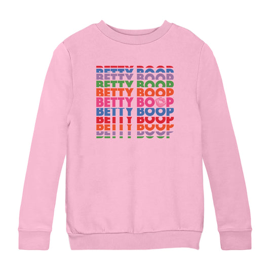 Betty Boop What Would Betty Do Hearts Kids Sweatshirt