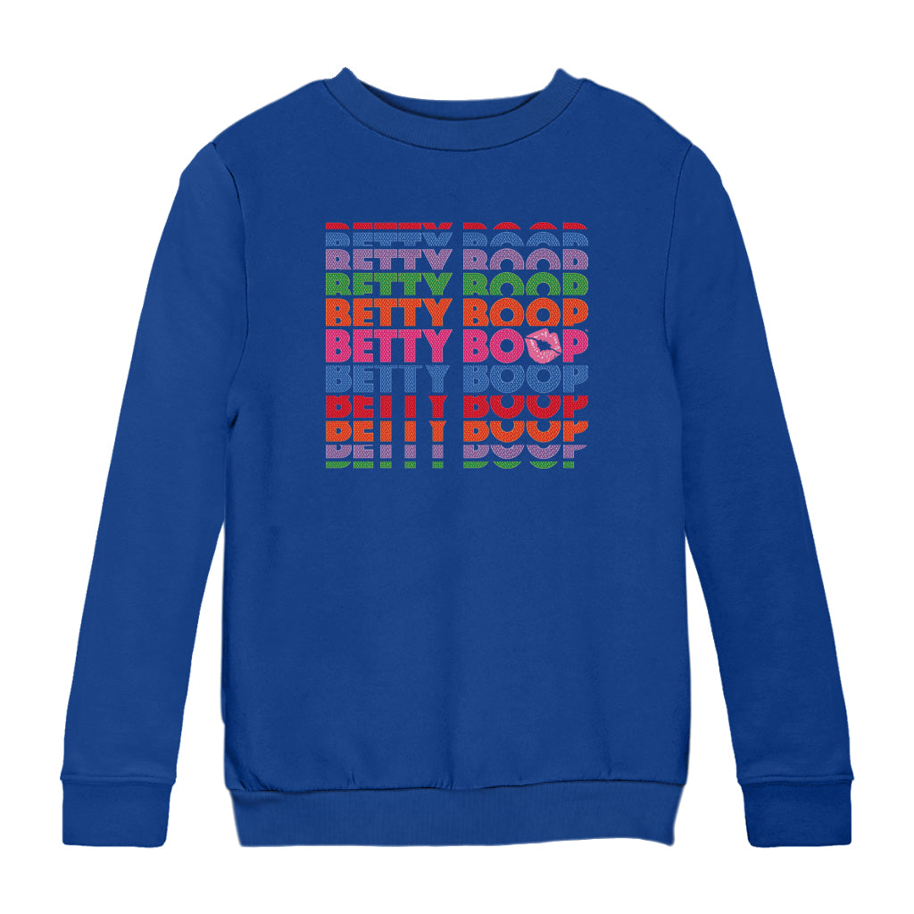 Betty Boop What Would Betty Do Hearts Kids Sweatshirt