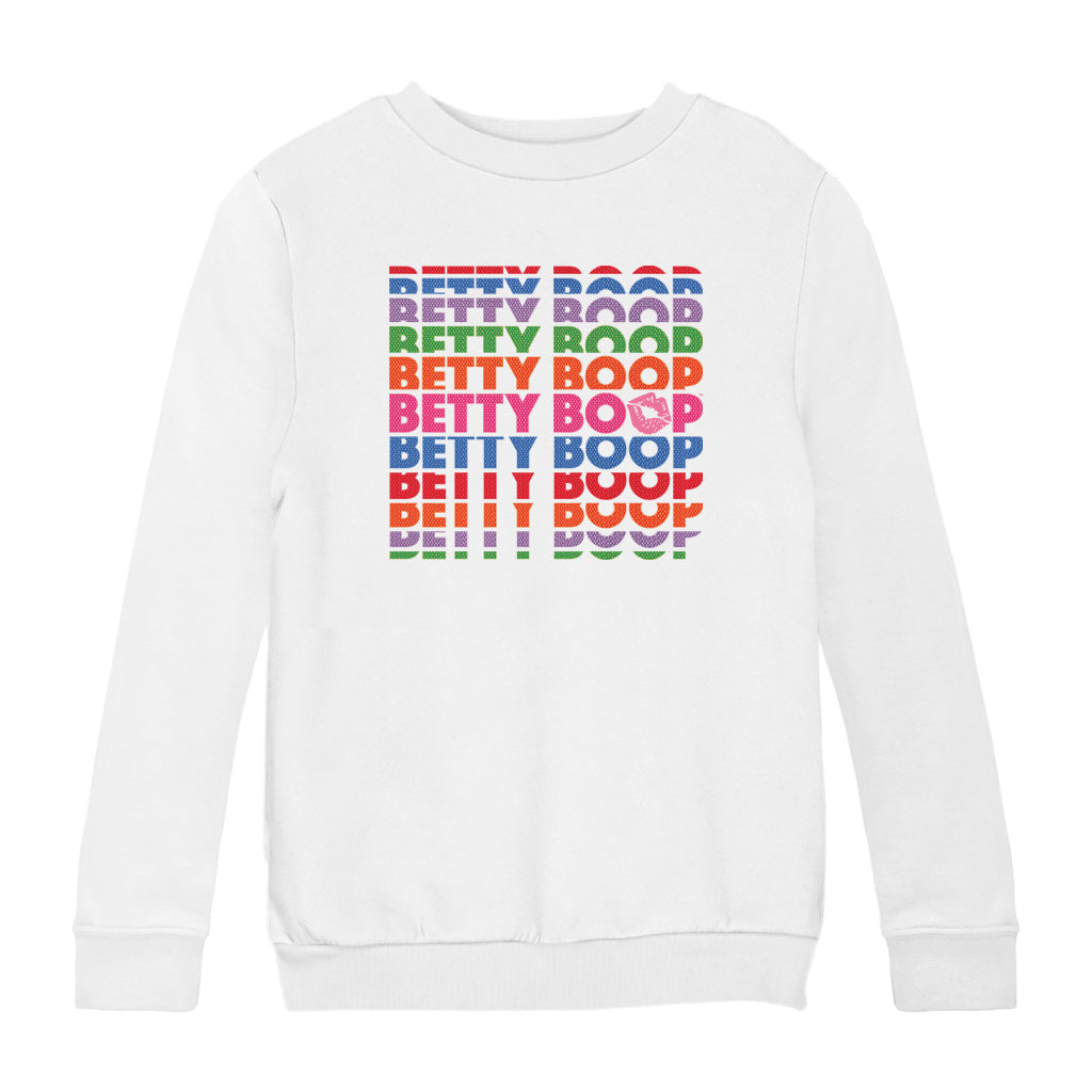 Betty Boop What Would Betty Do Hearts Kids Sweatshirt