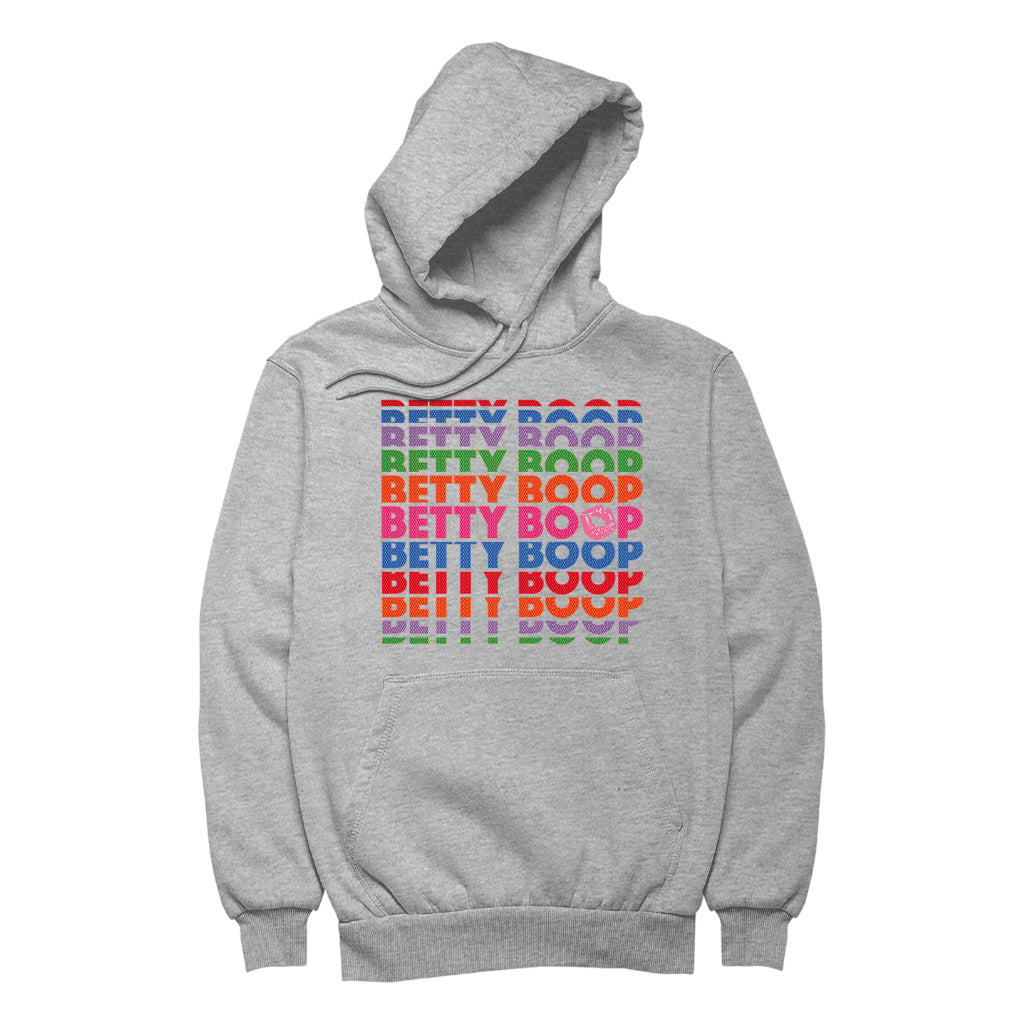 Betty Boop What Would Betty Do Hearts Men's Hooded Sweatshirt