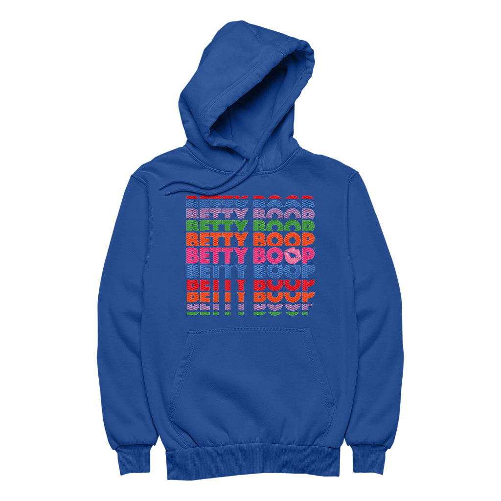 Betty Boop What Would Betty Do Hearts Men's Hooded Sweatshirt