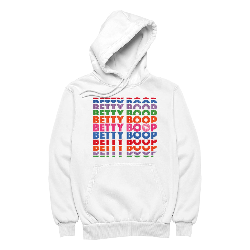 Betty Boop What Would Betty Do Hearts Men's Hooded Sweatshirt