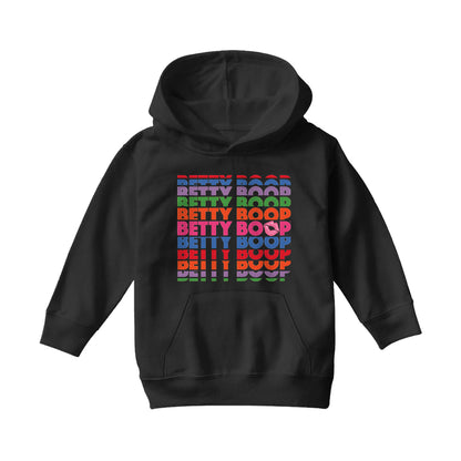 Betty Boop Multicoloured Rainbow Betty Boop Kids Hooded Sweatshirt