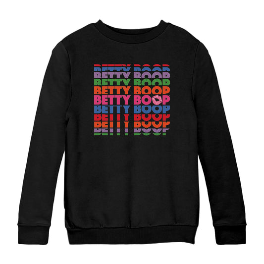 Betty Boop Multicoloured Rainbow Betty Boop Kids Sweatshirt