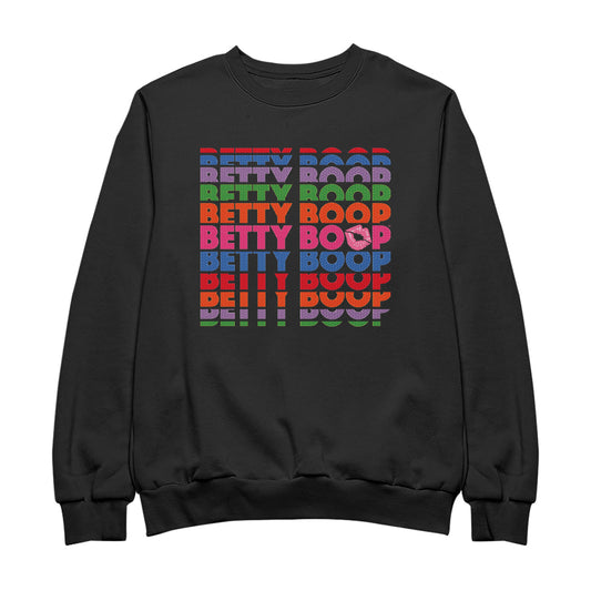 Betty Boop Multicoloured Rainbow Betty Boop Men's Sweatshirt
