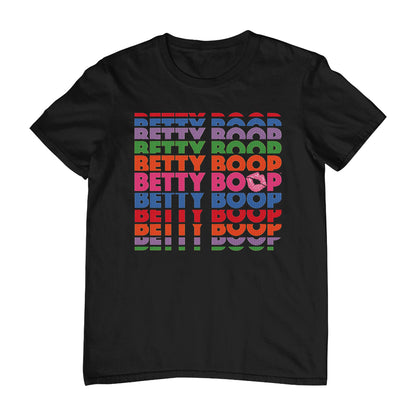 Betty Boop Multicoloured Rainbow Betty Boop Men's T-Shirt