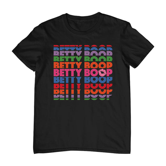 Betty Boop Multicoloured Rainbow Betty Boop Men's T-Shirt