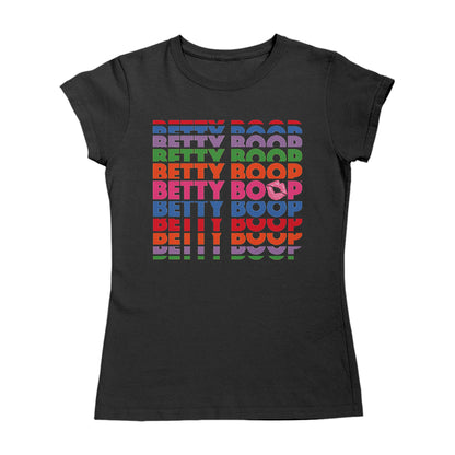 Betty Boop Multicoloured Rainbow Betty Boop Women's T-Shirt