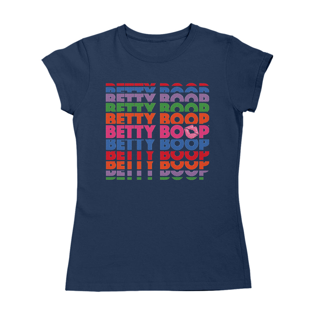 Betty Boop Multicoloured Rainbow Betty Boop Women's T-Shirt
