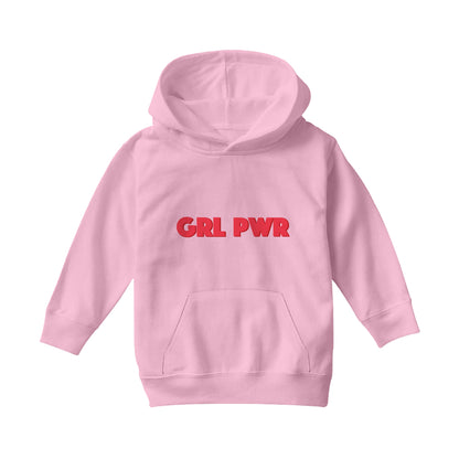 Betty Boop GRL PWR Red Bold Kids Hooded Sweatshirt