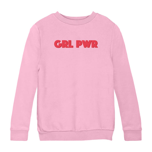 Betty Boop GRL PWR Red Bold Kids Sweatshirt