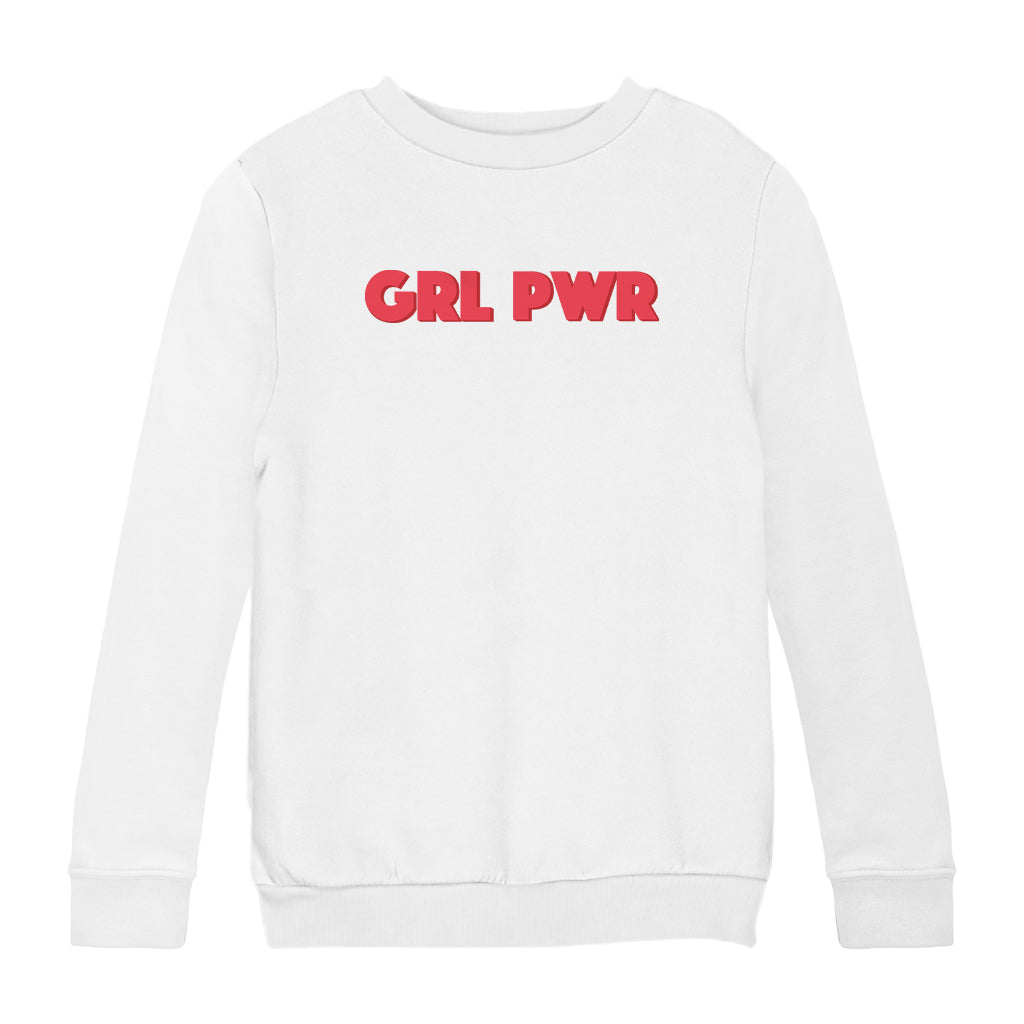 Betty Boop GRL PWR Red Bold Kids Sweatshirt