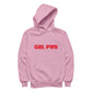 Betty Boop GRL PWR Red Bold Men's Hooded Sweatshirt