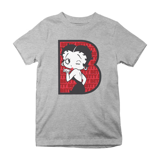 Betty Boop B Letter with Wink Kids T-Shirt