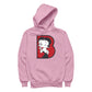 Betty Boop B Letter with Wink Men's Hooded Sweatshirt
