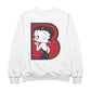 Betty Boop B Letter with Wink Men's Sweatshirt