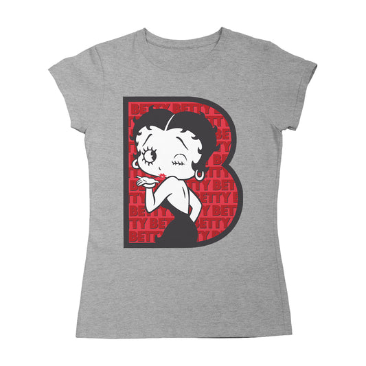 Betty Boop B Letter with Wink Women's T-Shirt