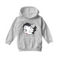 Betty Boop Dot Heart Wink Kids Hooded Sweatshirt