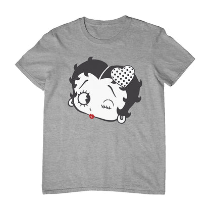 Betty Boop Dot Heart Wink Men's T-Shirt