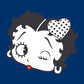 Betty Boop Dot Heart Wink Women's Hooded Sweatshirt