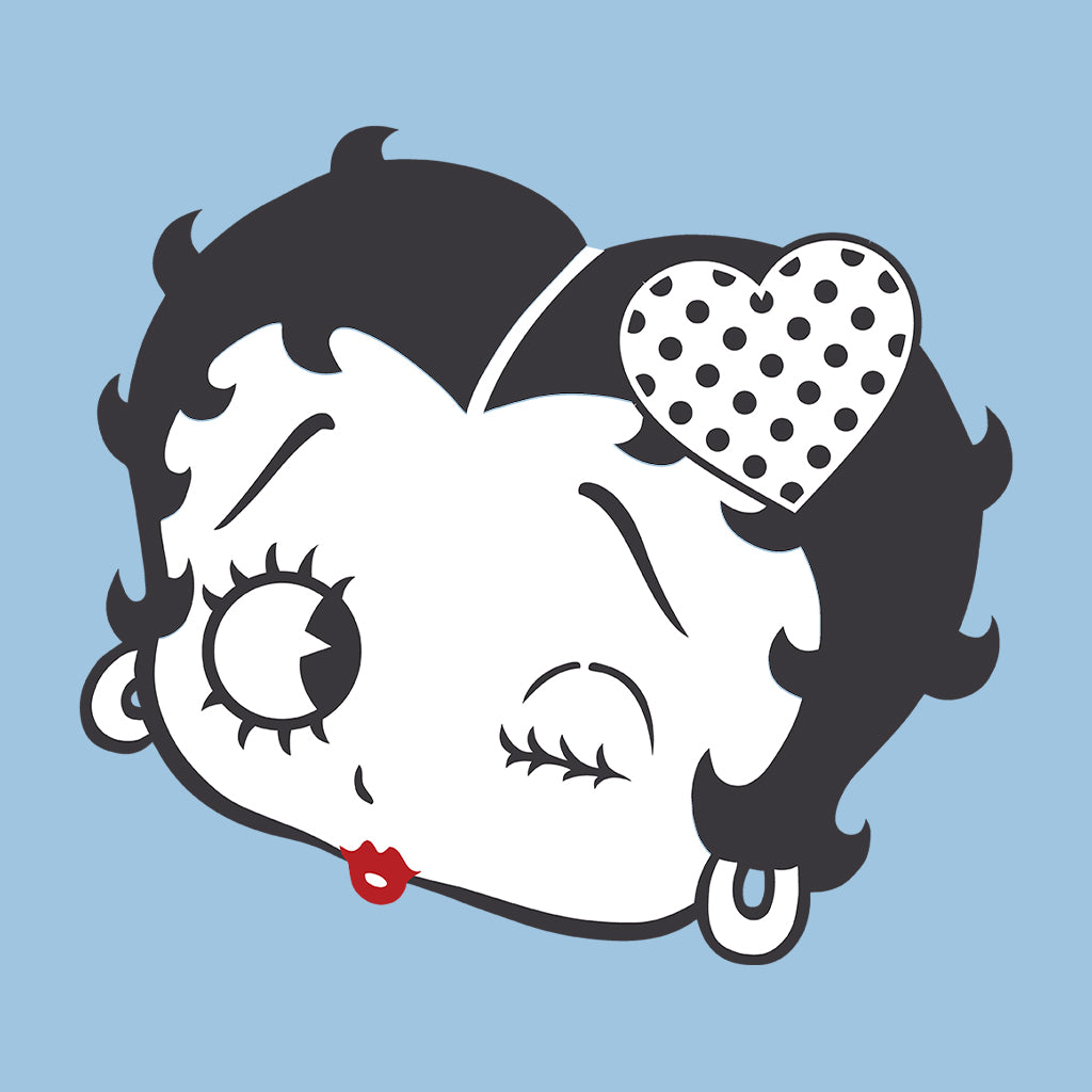 Betty Boop Dot Heart Wink Women's Hooded Sweatshirt