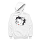 Betty Boop Dot Heart Wink Women's Hooded Sweatshirt