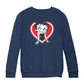 Betty Boop Red and White Heart Pose Kids Sweatshirt
