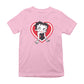 Betty Boop Red and White Heart Pose Kids T-Shirt