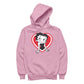 Betty Boop Red and White Heart Pose Men's Hooded Sweatshirt