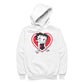 Betty Boop Red and White Heart Pose Men's Hooded Sweatshirt