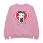 Betty Boop Red and White Heart Pose Men's Sweatshirt