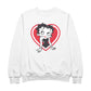 Betty Boop Red and White Heart Pose Men's Sweatshirt