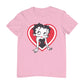 Betty Boop Red and White Heart Pose Men's T-Shirt