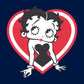 Betty Boop Red and White Heart Pose Kids T-Shirt