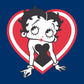Betty Boop Red and White Heart Pose Men's T-Shirt