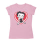 Betty Boop Red and White Heart Pose Women's T-Shirt
