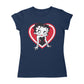 Betty Boop Red and White Heart Pose Women's T-Shirt