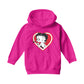 Betty Boop Heart Blowing Kiss Pose Kids Hooded Sweatshirt