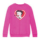 Betty Boop Heart Blowing Kiss Pose Kids Sweatshirt