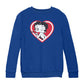 Betty Boop Heart Blowing Kiss Pose Kids Sweatshirt