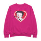 Betty Boop Heart Blowing Kiss Pose Men's Sweatshirt