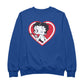 Betty Boop Heart Blowing Kiss Pose Men's Sweatshirt