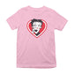 Betty Boop Red and White Heart Cute Hands Kids T-Shirt