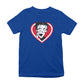 Betty Boop Red and White Heart Cute Hands Kids T-Shirt