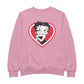Betty Boop Red and White Heart Cute Hands Men's Sweatshirt