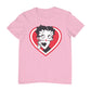 Betty Boop Red and White Heart Cute Hands Men's T-Shirt