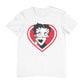 Betty Boop Red and White Heart Cute Hands Men's T-Shirt