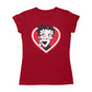 Betty Boop Red and White Heart Cute Hands Women's T-Shirt
