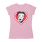Betty Boop Red and White Heart Cute Hands Women's T-Shirt
