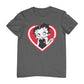 Betty Boop White and Red Heart Cute Thinking Pose Men's T-Shirt